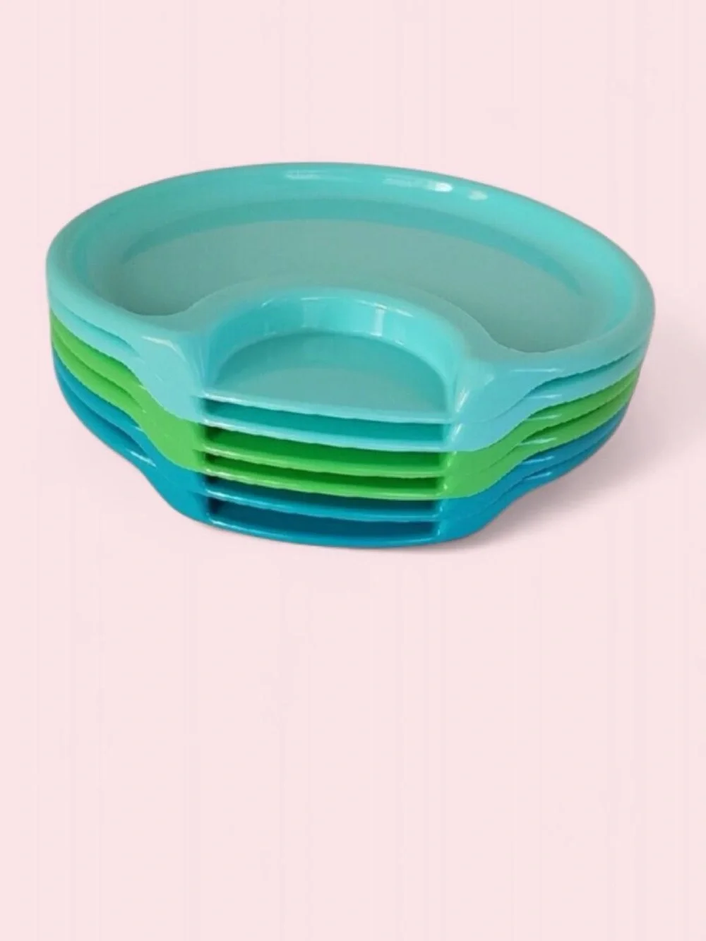 The Pampered Chef Turquoise Blue Divided Serving Plate